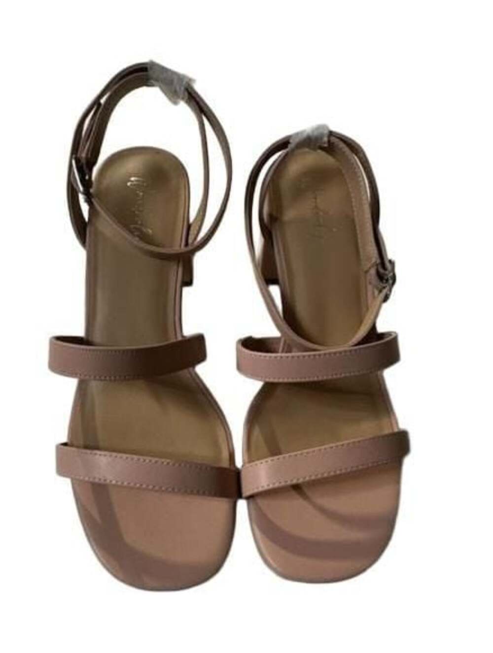 Wonderly Pink Strappy Block Heel Sandals Size 11. New